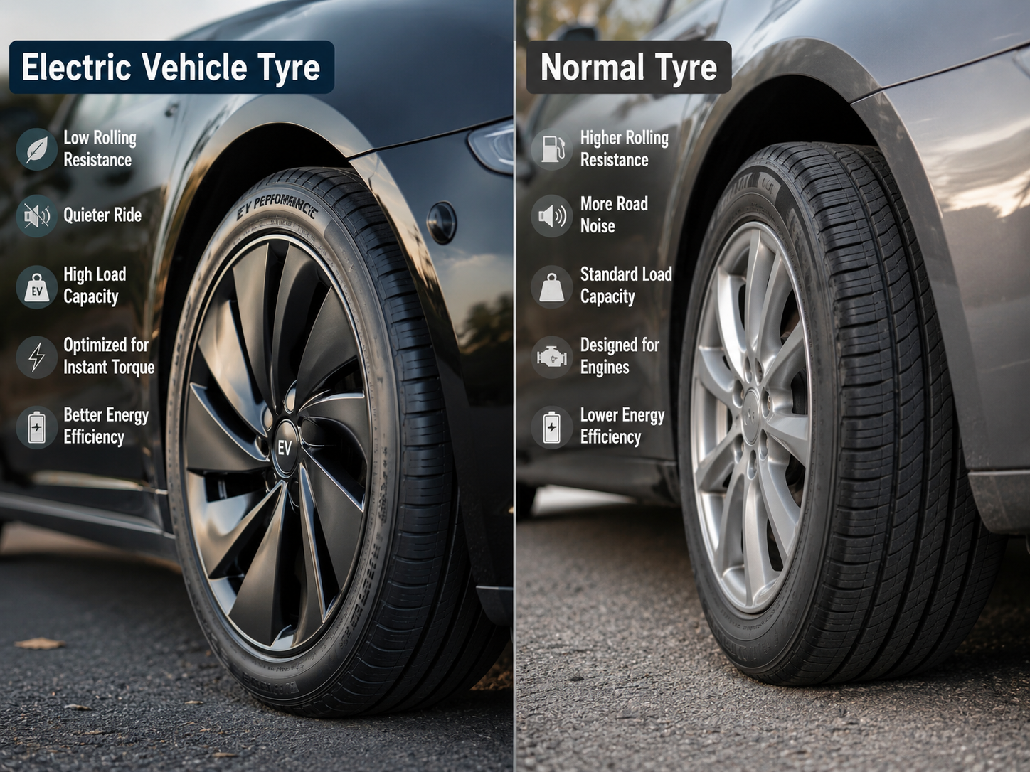 EV Tyres vs Normal Tyres