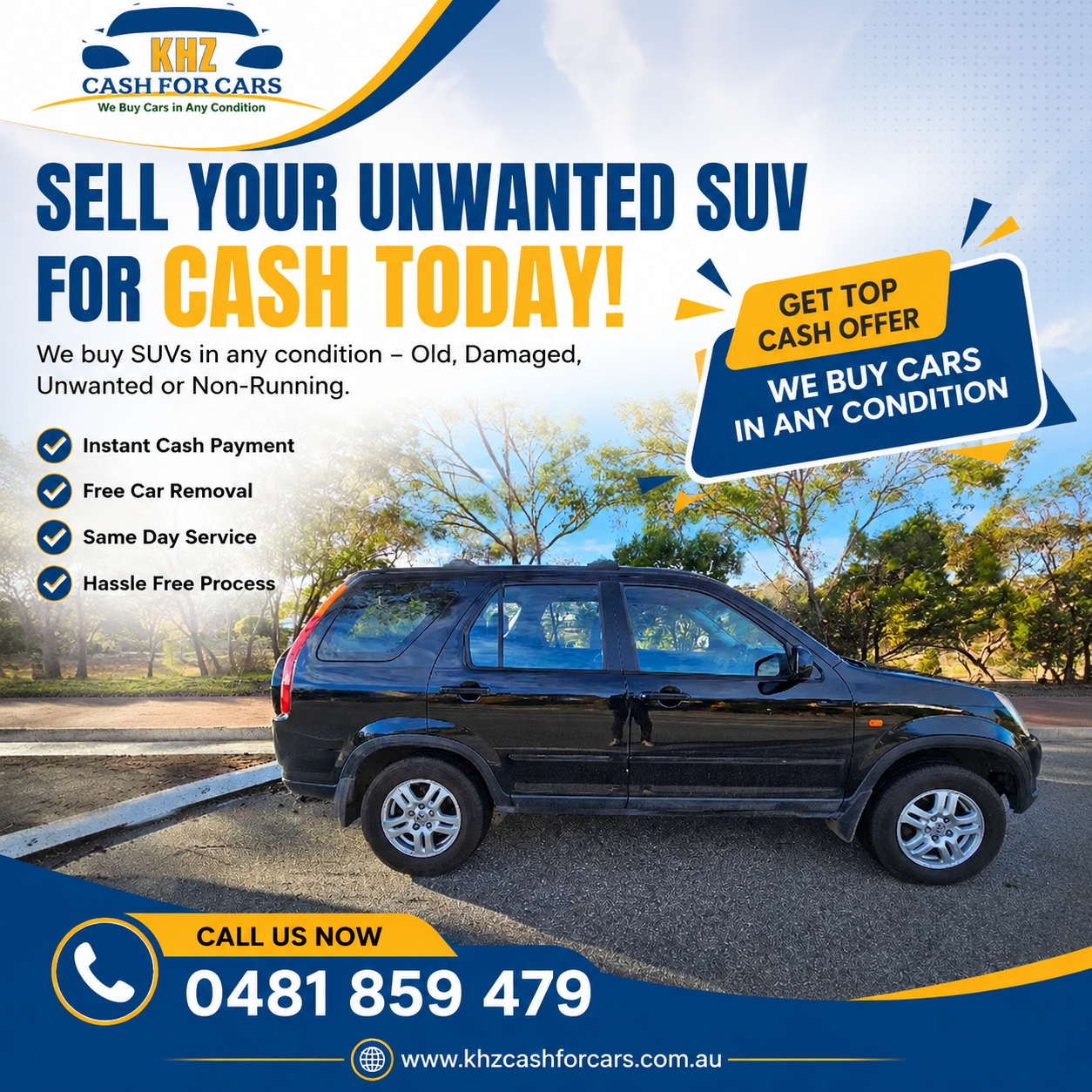 sell unwanted SUV Adelaide